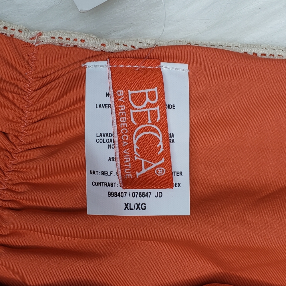 BECCA Crochet Shirred Hipster Bikini Bottoms NWT - Picture 10 of 12